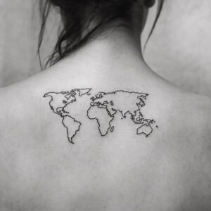 Tatuaż Mapa świata 9